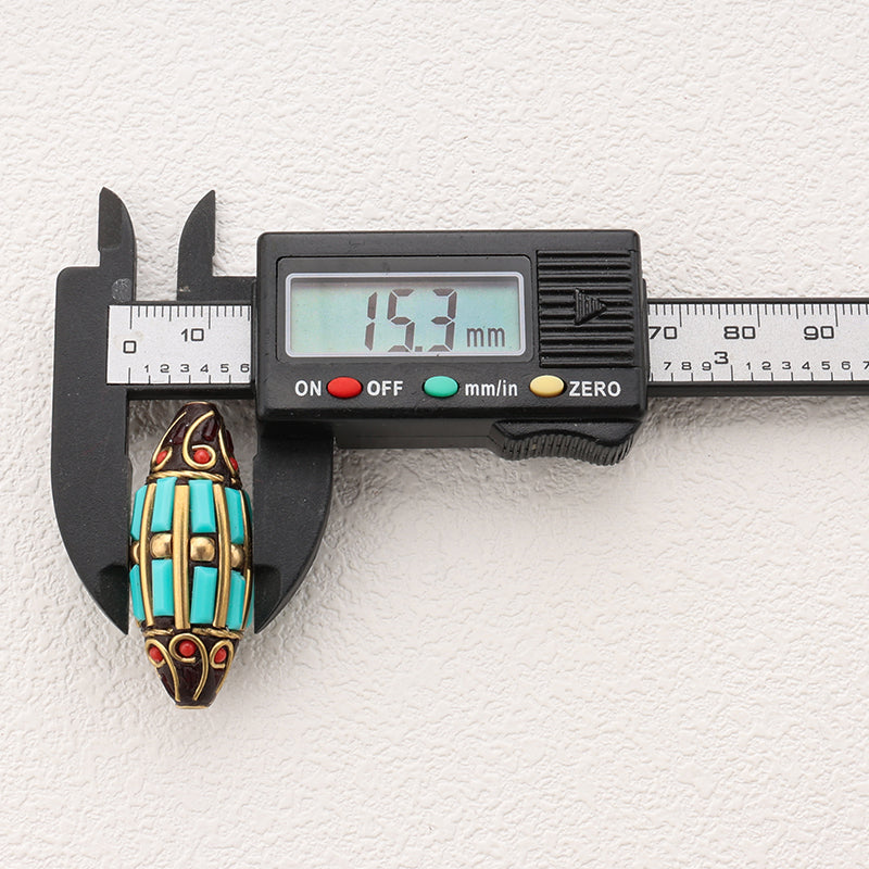 Handmade Indonesia Beads Brass Clay Tibetan Styles Bead for DIY jewlery Making