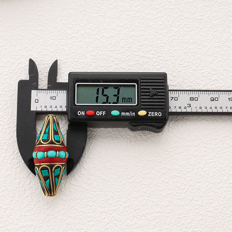 Handmade Indonesia Beads Brass Clay Tibetan Styles Bead for DIY jewlery Making