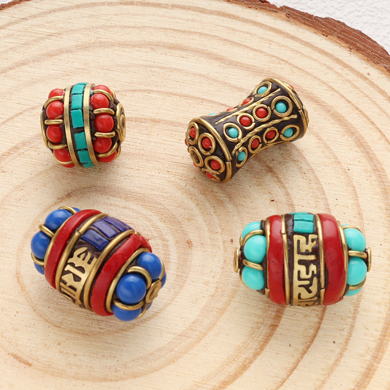 Tarnish Free Brass Wires Beads Handmade Clay Beads for DIY Jewelry Making