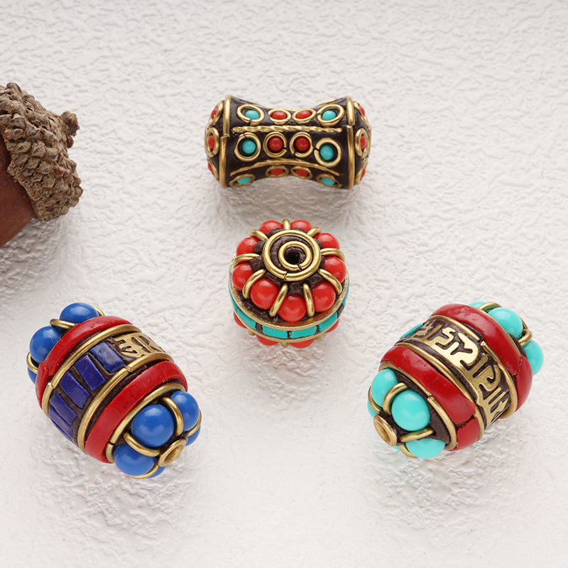 Tarnish Free Brass Wires Beads Handmade Clay Beads for DIY Jewelry Making