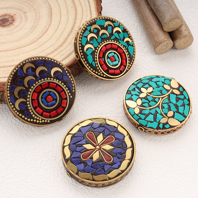 Round Indonesia Beads Brass Clay Top Quality Bead for Jewelry Making