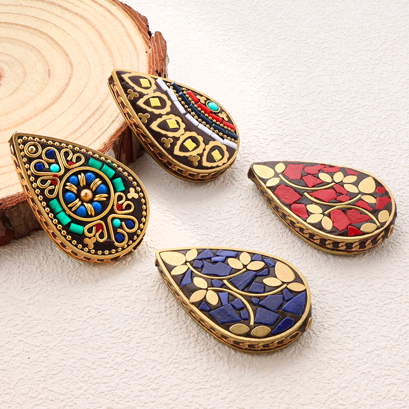 High Quality Indonesia Beads Big Size Brass Clay Handmade Bead for Jewelry Making