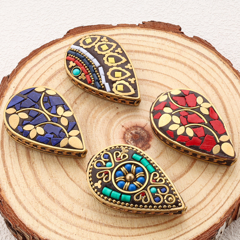 High Quality Indonesia Beads Big Size Brass Clay Handmade Bead for Jewelry Making