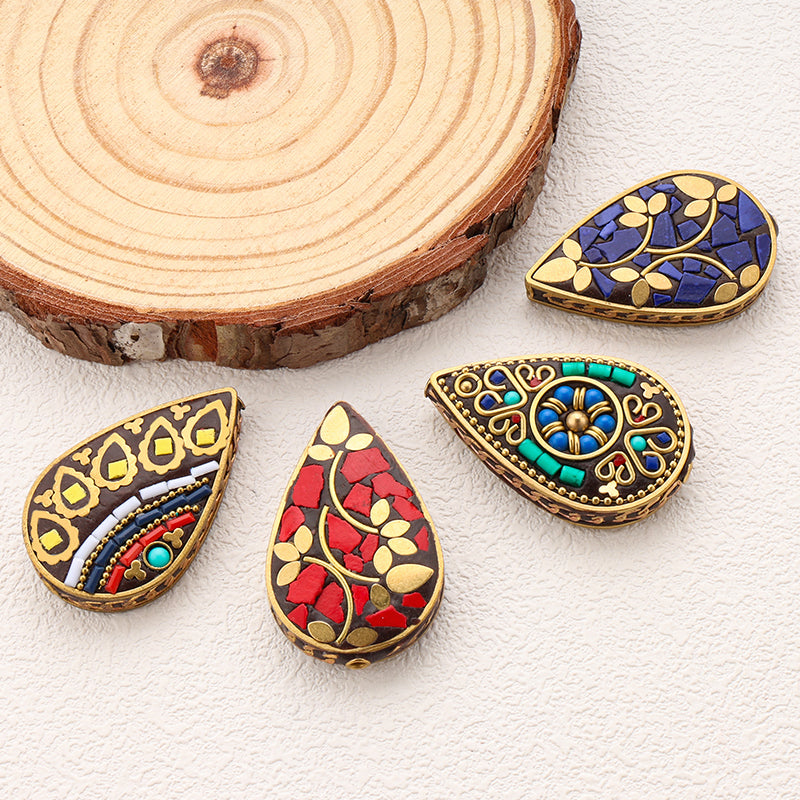 High Quality Indonesia Beads Big Size Brass Clay Handmade Bead for Jewelry Making