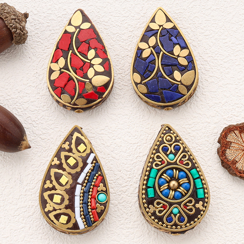 High Quality Indonesia Beads Big Size Brass Clay Handmade Bead for Jewelry Making