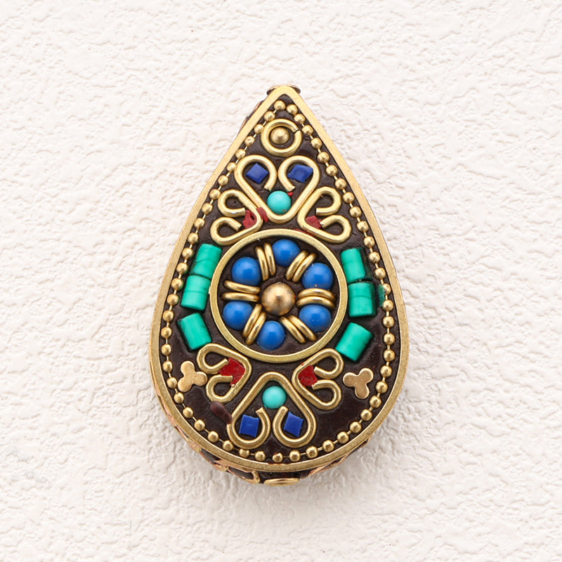 High Quality Indonesia Beads Big Size Brass Clay Handmade Bead for Jewelry Making