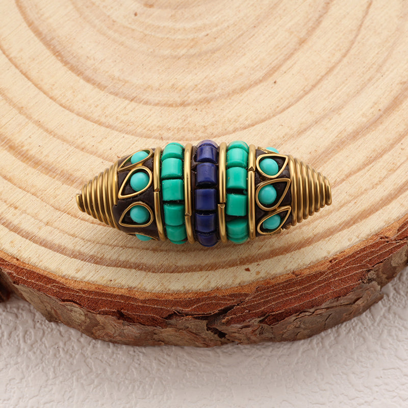 High Quality Indonesia Beads For DIY Jewelry Making Coral Brass Beads