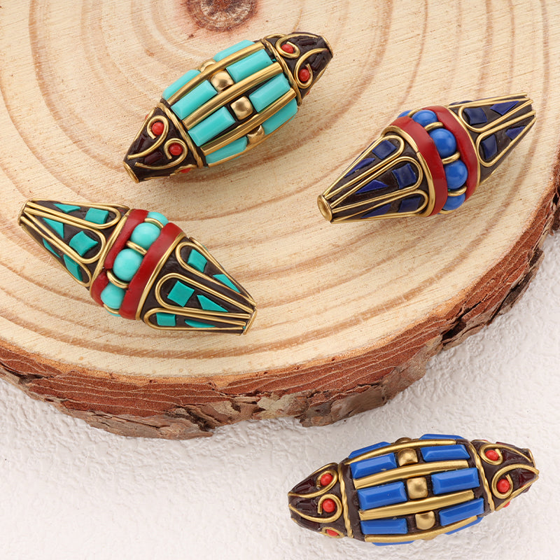 Top Quality Indonesian Beads Clay Brass Beads For DIY Jewelry Making