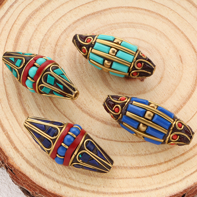 Top Quality Indonesian Beads Clay Brass Beads For DIY Jewelry Making